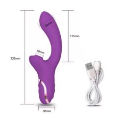 Dương vật giả hình thỏ kích thích điểm G bằng silicon 1