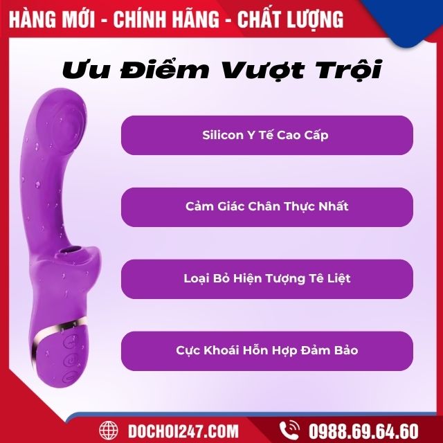 Dương vật giả hình thỏ kích thích điểm G bằng silicon 7