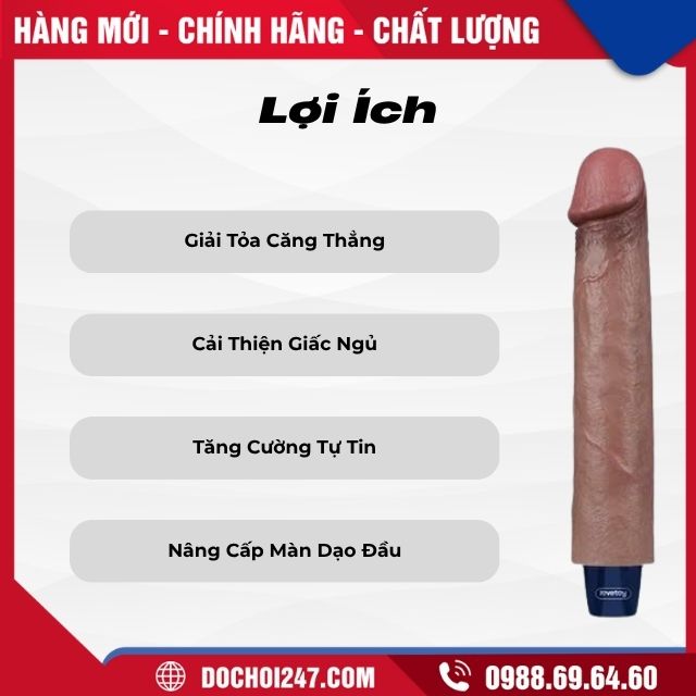 Dương vật giả cẩm tay Lovetoy REAL SOFTEE siêu mềm rung 4