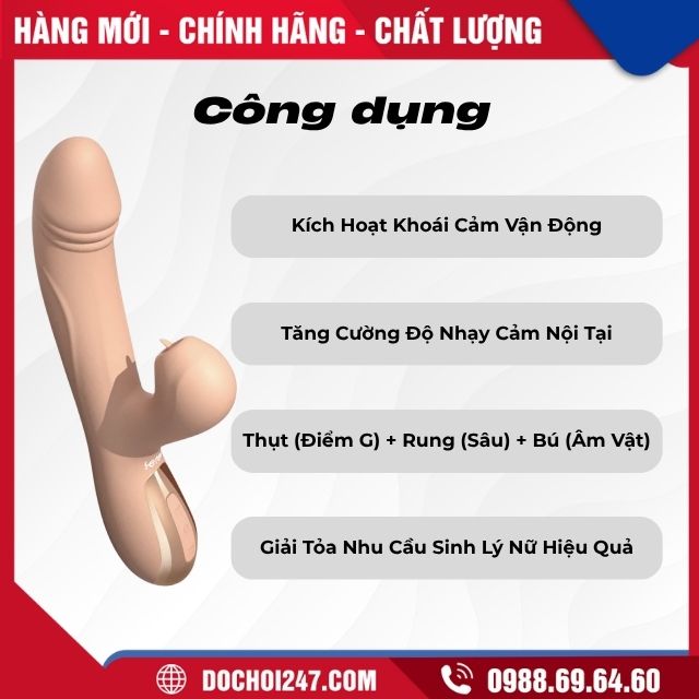 Dương vật giả cầm tay Leten Dream rung thụt bú 1