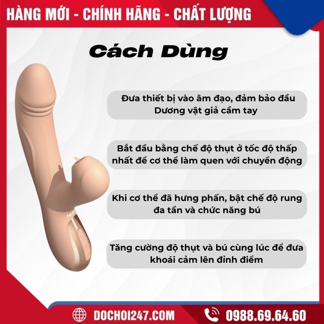 Dương vật giả cầm tay Leten Dream rung thụt bú 2