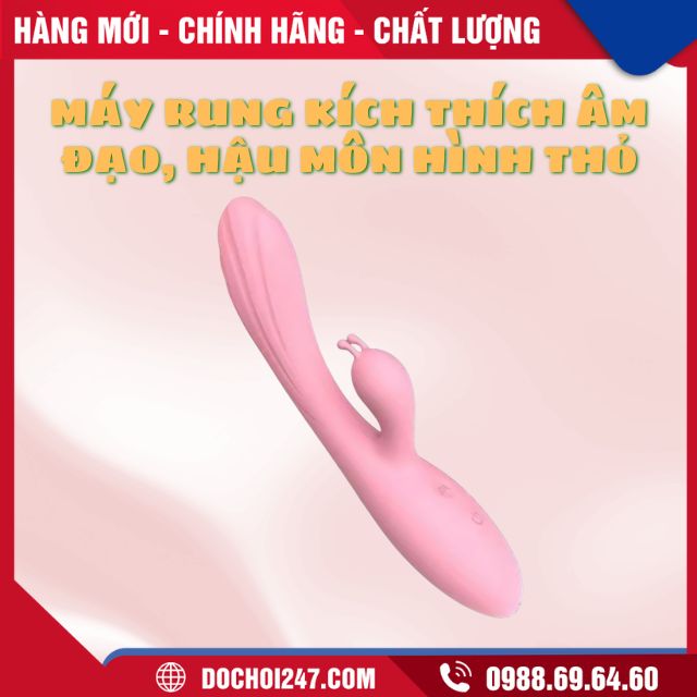 Máy rung kích thích âm đạo, hậu môn hình thỏ 5