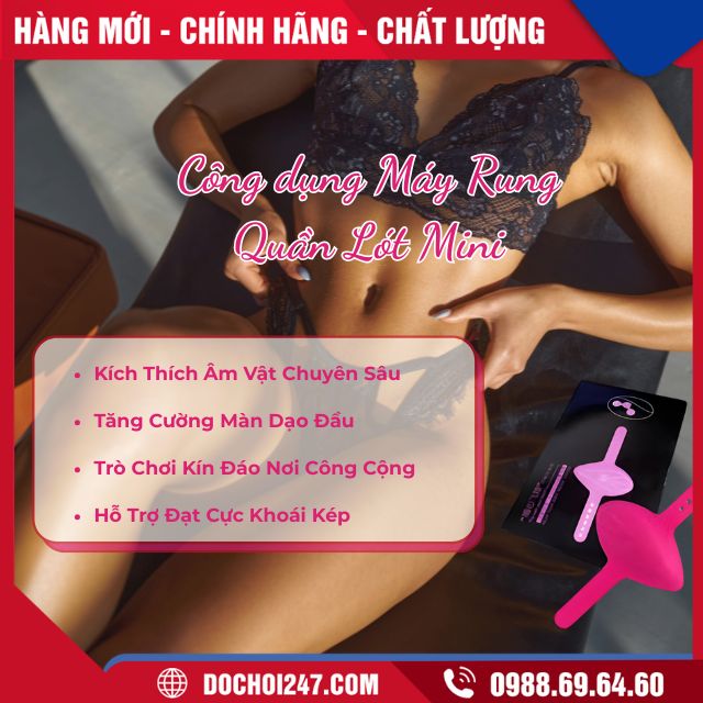 Công dụng Máy Rung Quần Lót Mini
