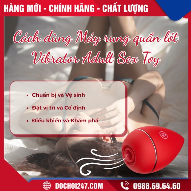 Cách dùng Máy rung quần lót Vibrator Adult Sex Toy
