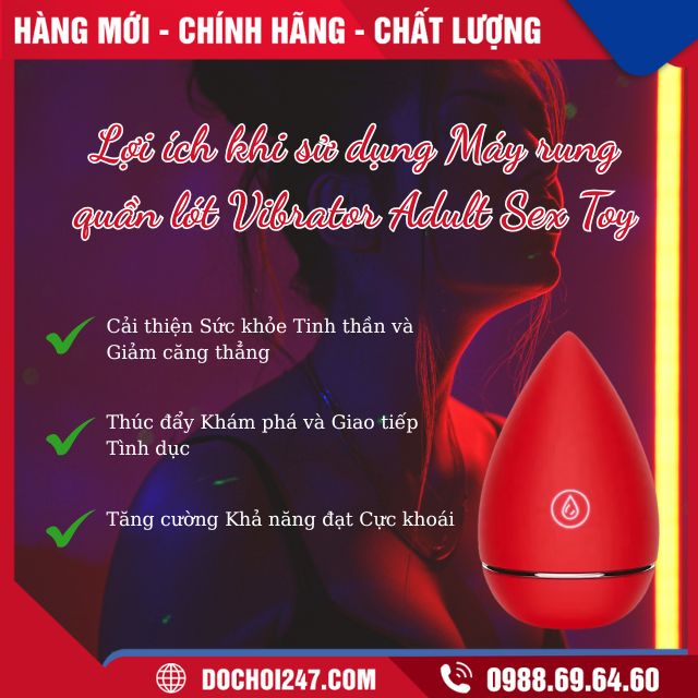 Lợi ích khi sử dụng Máy rung quần lót Vibrator Adult Sex Toy