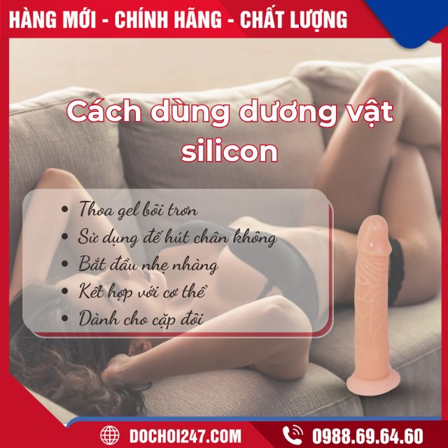 Cách dùng dương vật silicon