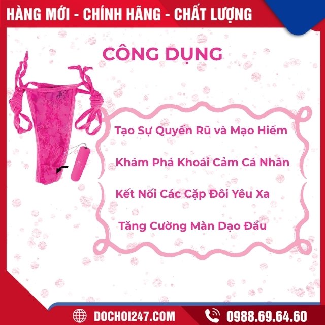 Công Dụng Của Quần Lót Rung Điều Khiển Từ Xa Cho Nữ