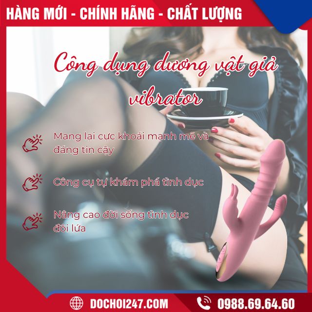 Công dụng dương vật giả Dildo Rabbit vibrator