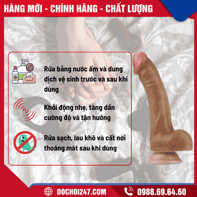 Hướng dẫn sử dụng và bảo quản Dương vật giả gắn tường Lovetoy Nature 2