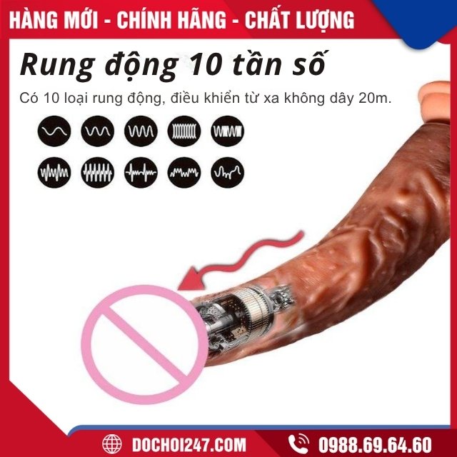 Dương vật giả gắn tường Remote Control Dildos