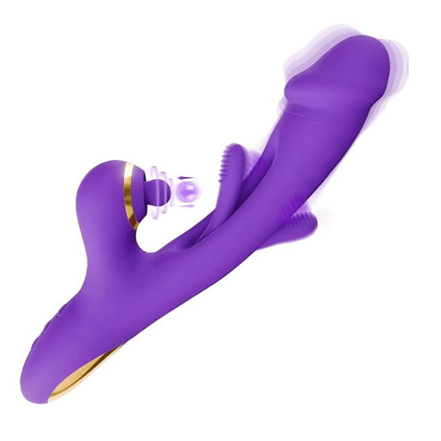 Dương vật giả rung bú đá lưỡi kích thích điểm G 1