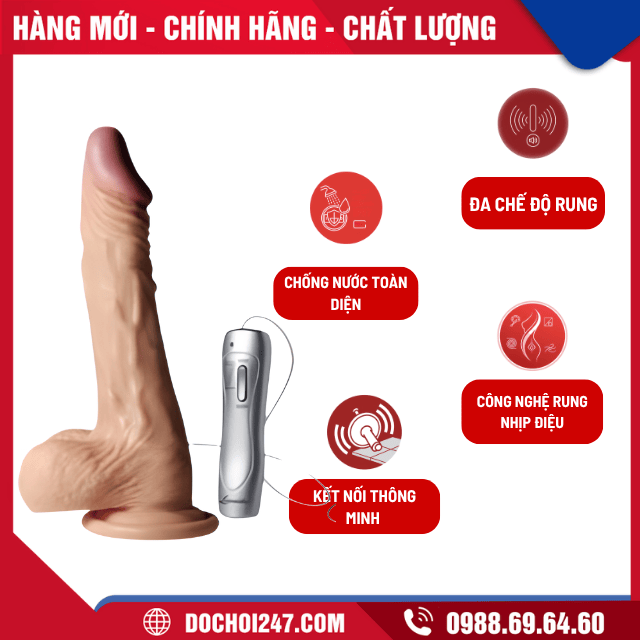 Công dụng của Dương vật giả silicon rung ngoáy cao cấp- Cướp biển Ca ri bê
