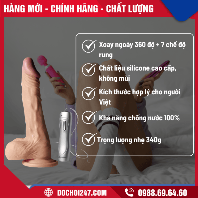 Ưu điểm của của Dương vật giả silicon rung ngoáy cao cấp- Cướp biển Ca ri bê
