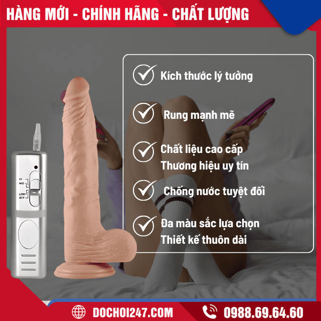 Ưu điểm của Dương vật giả silicon Lovetoy thuôn dài siêu rung dũng mãnh