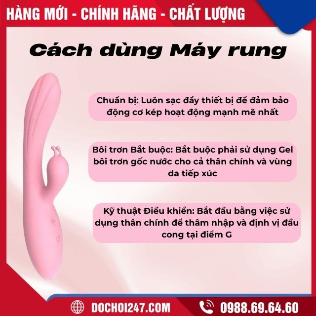 Máy rung kích thích âm đạo, hậu môn hình thỏ 9
