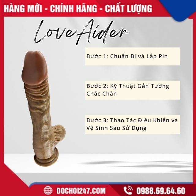 Hướng Dẫn Cách Dùng Sextoy Hít Tường LoveAider 
