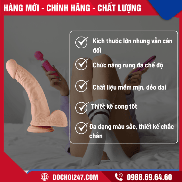 Ưu điểm của Dương vật giả có rung Lovetoy Extrem 8.5 inch
