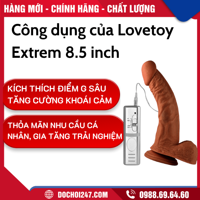 Công dụng của Lovetoy Extrem 8.5 inch