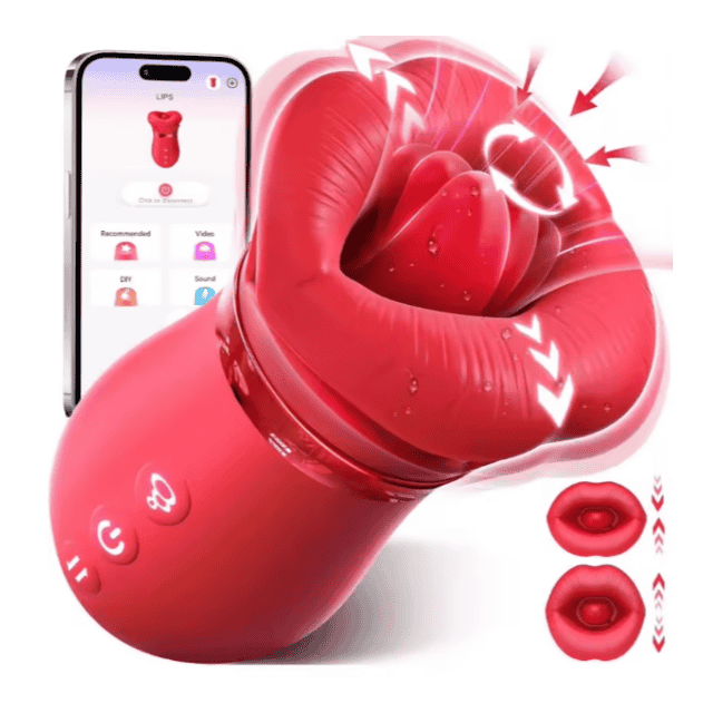 Lưỡi rung Tongue Rose Vibrator điều khiển qua app cho nữ LR13015