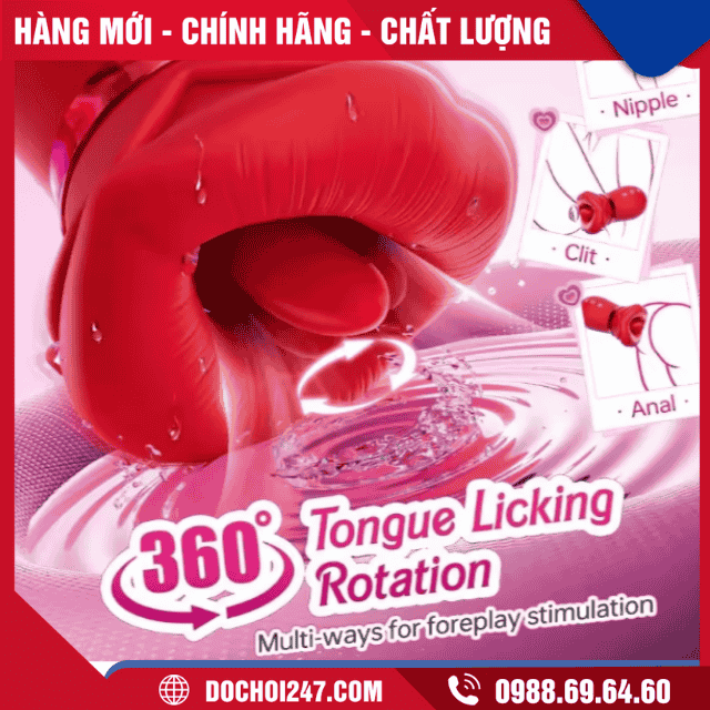 Lưỡi rung Tongue Rose Vibrator