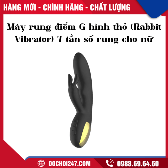 Máy rung điểm G hình thỏ (Rabbit Vibrator) 7 tần số