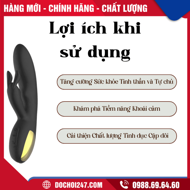 Máy rung điểm G hình thỏ (Rabbit Vibrator) 7 tần số