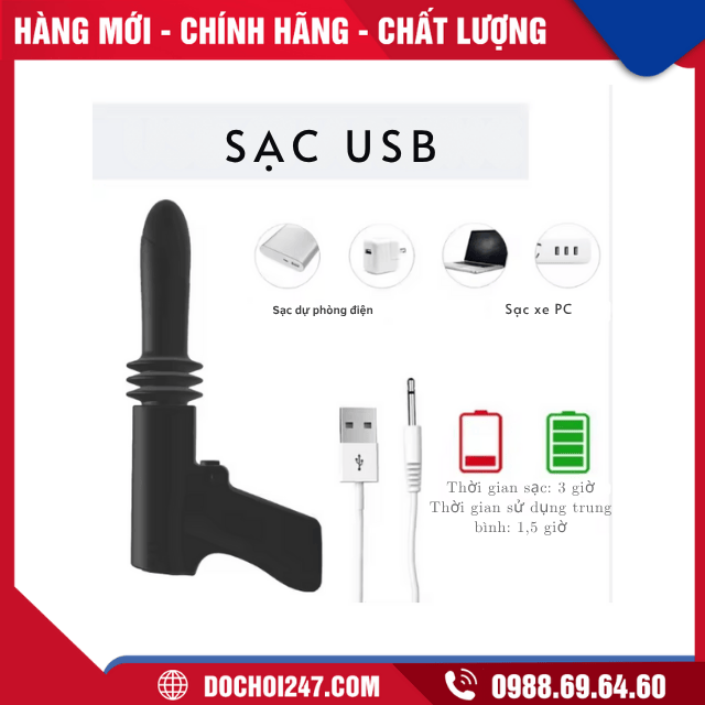 Máy rung dương vật Gun Vibrator Dildo
