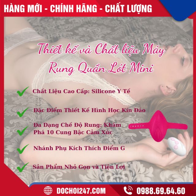 Thiết kế và Chất liệu Máy Rung Quần Lót Mini
