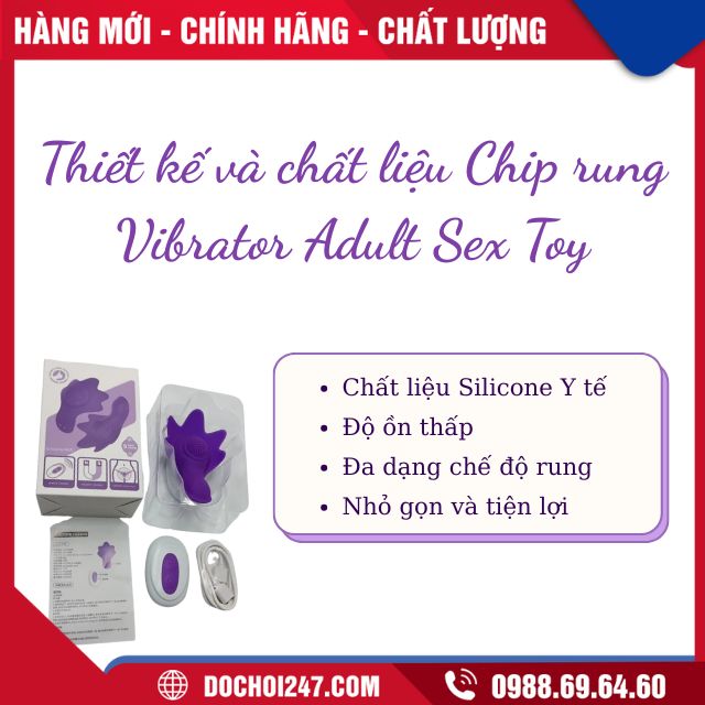 Thiết kế và chất liệu Chip rung Vibrator Adult Sex Toy