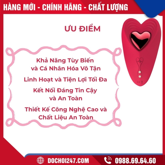 Ưu Điểm Máy Rung Quần Lót Điều Khiển Bằng App
