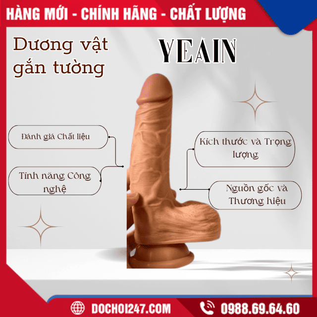 Kinh nghiệm chọn mua Dương vật giả gắn tường Yeain