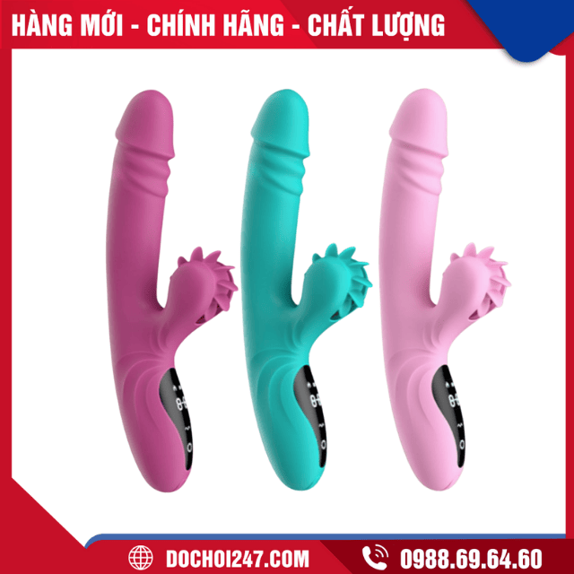 Dương vật giả cầm tay Yeain Hot Wheel Rung, Thụt, Xoay Liếm, Tỏa nhiệt DV12076