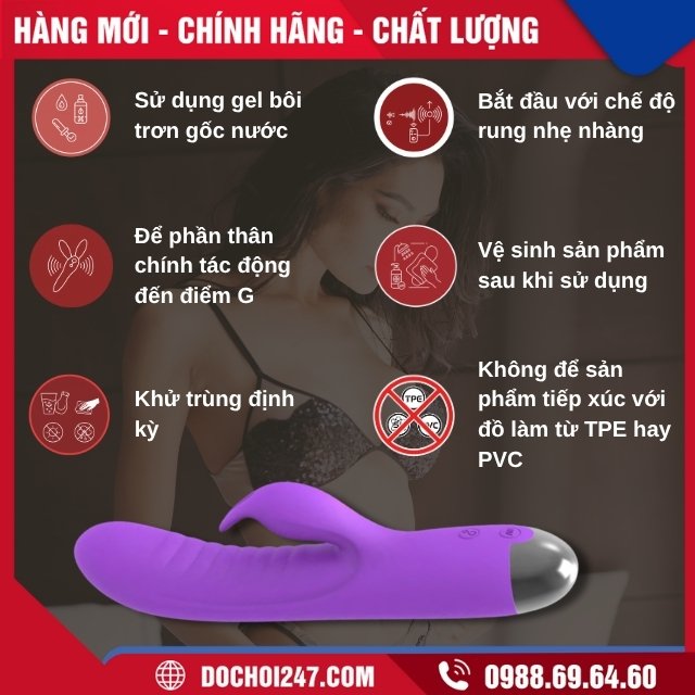 Cách dùng và bảo quản dương vật giả Rabbit Vibrator
