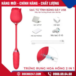 Trứng rung hoa hồng 2 in 1 cách dùng