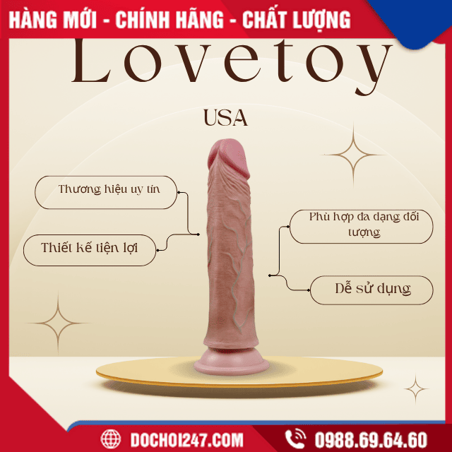 Có nên mua dương vật giả gắn tường Lovetoy USA không?