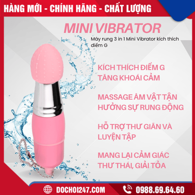 Công dụng của máy rung 3 in 1 Mini Vibrator