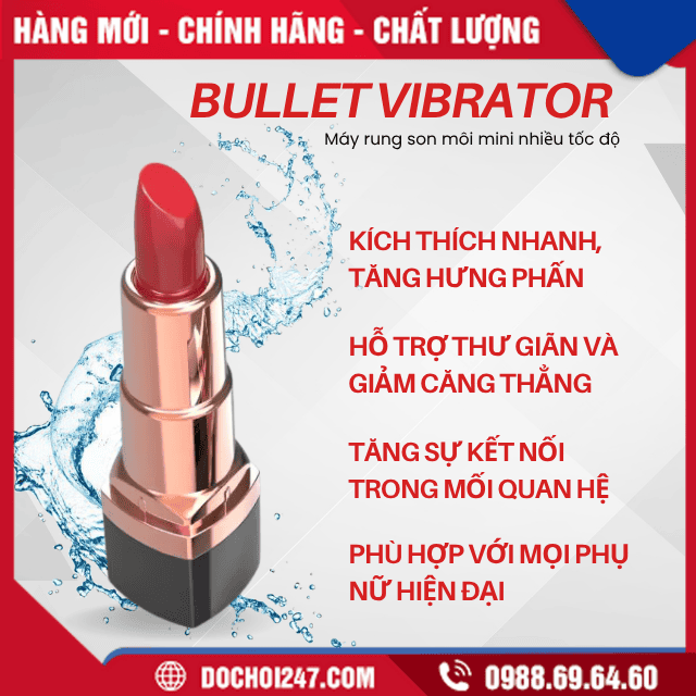 Công dụng của máy rung Bullet Vibrator son môi