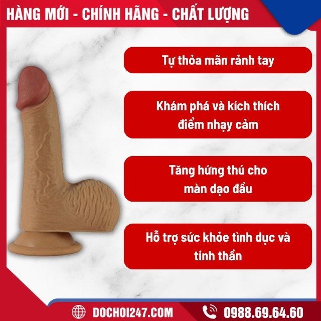 Công dụng của dương vật giả Lovetoy Luca