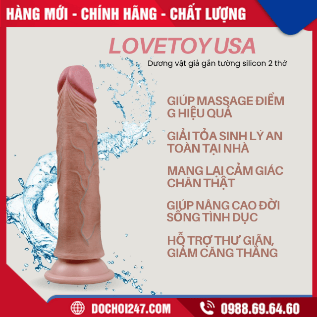 Công dụng dương vật giả gắn tường Lovetoy USA