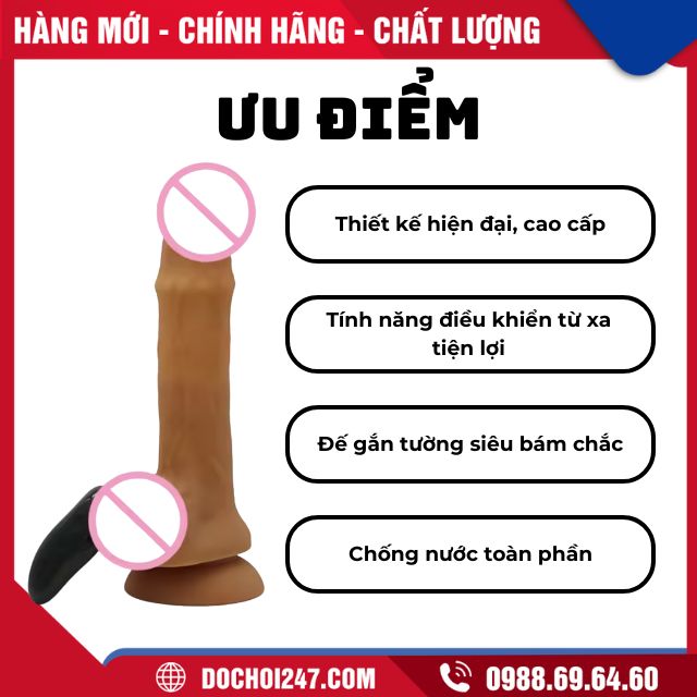 Dương vật giả gắn tường Remote Control Dildos