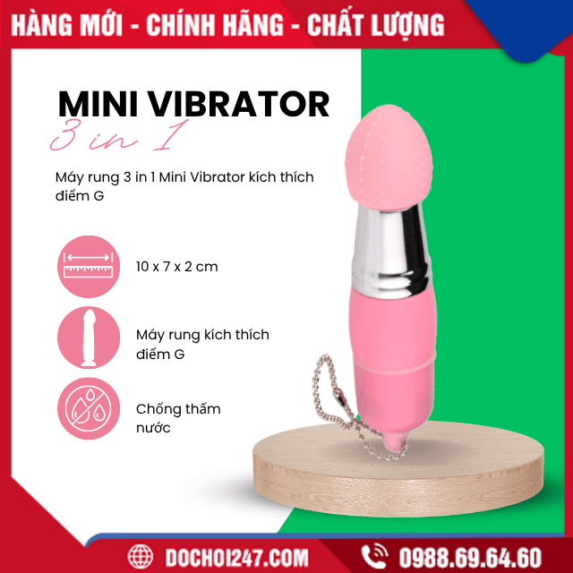 Giới thiệu về máy rung 3 in 1 Mini Vibrator
