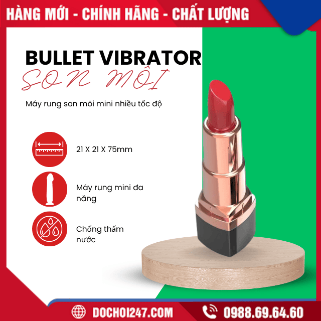 Giới thiệu về máy rung Bullet Vibrator son môi mini
