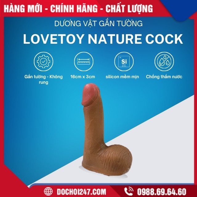 Giới thiệu dương vật giả gắn tường Lovetoy Nature Cock