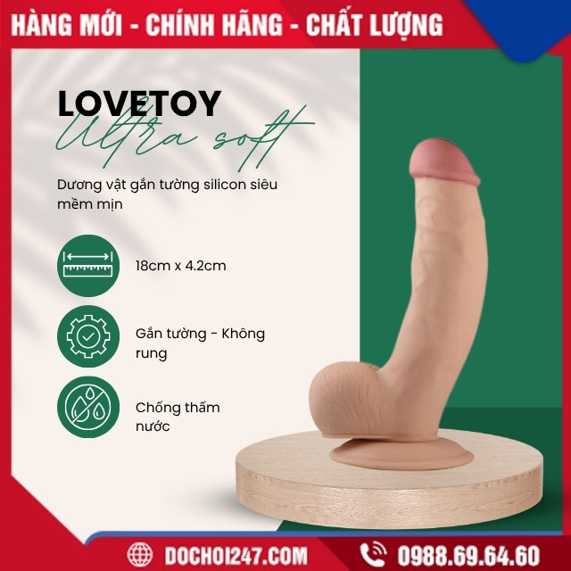 Giới thiệu dương vật gắn tường Lovetoy Ultra soft