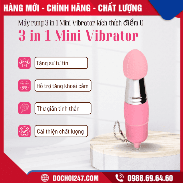 Lợi ích khi sử dụng máy rung 3 in 1 Mini Vibrator