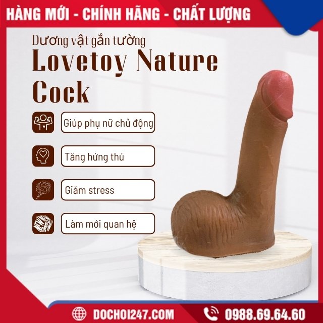 Lợi ích khi sử dụng dương vật giả gắn tường Lovetoy Nature Cock