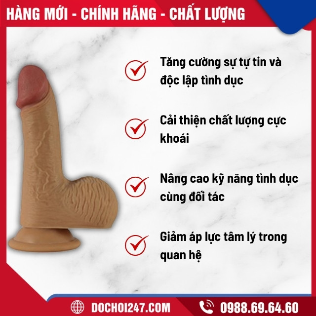 Lợi ích khi sử dụng dương vật giả Lovetoy Luca