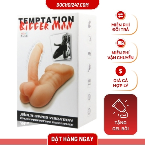 Dương vật giả có rung gắn thân người Temptation Bigger Man DV12054