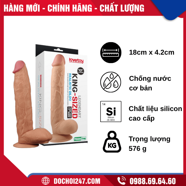 Thông số kỹ thuật chi tiết của Lovetoy King size 10"