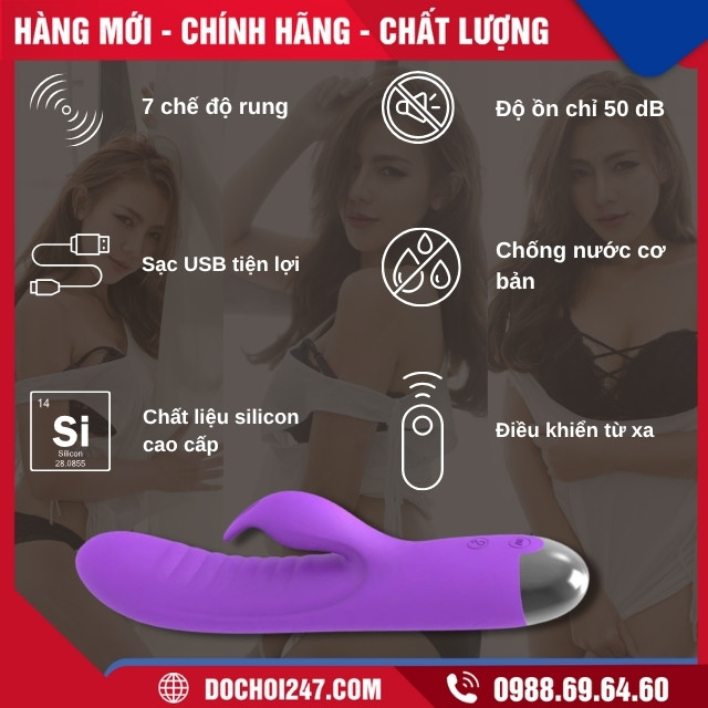 Dương vật giả Rabbit Vibrator có những tính năng nổi bật nào?